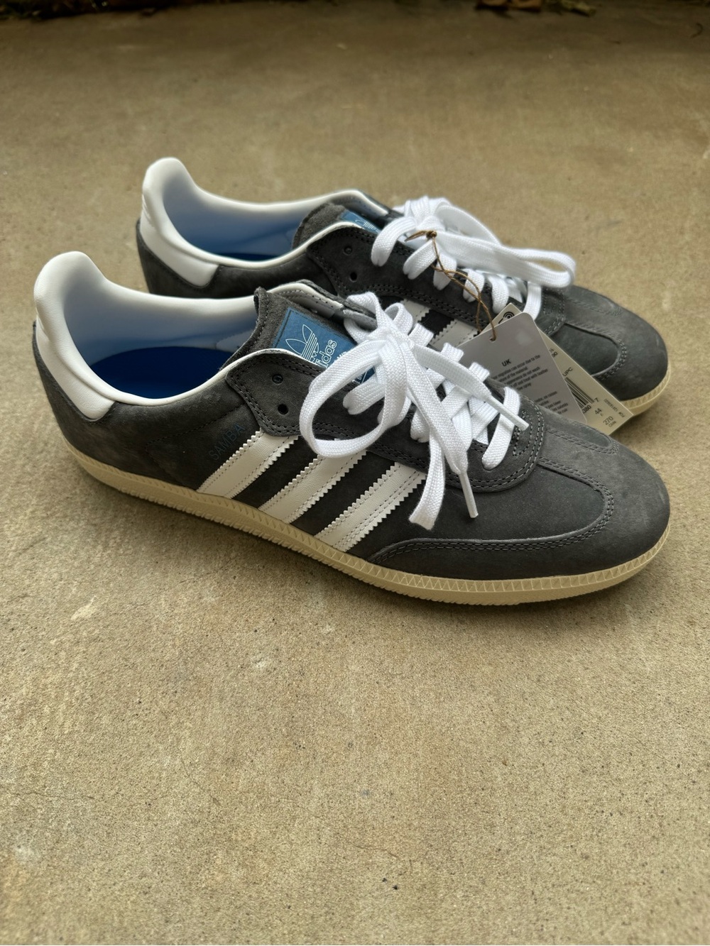 Adidas Samba Adv Sneakers Gray/White Size 10